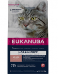 EUKANUBA Grain Free Senior Salmon 2 kg vanematele kassidele