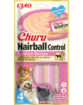 Inaba Churu Hairball Control Salmon 14g Kassile m&otilde;eldud m&auml;rg l&otilde;he-maitseline karvade eemaldamise maius