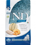 FARMINA N&D Ocean Dog Puppy Medium & Maxi cod, pumpkin & cantaloupe melon 2.5 kg tursk, k&otilde;rvits ja kantaloope melon kutsikatele ja tiinetele v&otilde;i imetavatele emastele