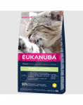EUKANUBA Adult Hairball Control 10 kg  karvapallide t&otilde;rje kuivtoit t&auml;iskasvanud kassidele on 100% t&auml;isv&auml;&auml;rtuslik ja tasakaalustatud