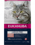 EUKANUBA Grain Free Senior Salmon 10 kg vanematele kassidele