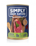 SIMPLY FROM NATURE Niiske koeratoit Hirv ja tatrahelbed 400 g (2+1 TASUTA)