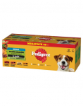 PEDIGREE Adult Maitsete valik k&ouml;&ouml;giviljadega, kotikesed 4 x 40x100 g, t&auml;isv&auml;&auml;rtuslik m&auml;rgtoit t&auml;iskasvanud koertele, veiseliha ja lambaliha seguga, veiseliha ja maksaga seguga, kana, kalkuniga, kastmes 3+1 TASUTA