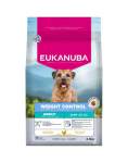 EUKANUBA Special Care Small & Medium Breed Adult Dogs Weight Control 2,3 kg kuivtoit, mis toetab v&auml;ikeste ja keskmise t&otilde;u koerte kehakaalu kontrolli