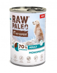 RAW PALEO Monoprotein Adult 6x400 g erinevate maitsetega, koerte m&auml;rgtoit