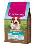 EUKANUBA Grain Free Adult Small Medium Ocean Fish 3 kg teraviljavaba toit t&auml;iskasvanud v&auml;ikeste ja keskmise t&otilde;u koertele kalaga