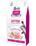BRIT Care Cat Grain-Free Kitten Growth & Development 2 kg h&uuml;poallergeenne toit v&auml;rske kana ja kalkuniga tiinetele ja imetavatele kassipoegadele ja kassidele.