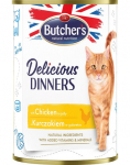 BUTCHER'S Delicious Dinners kassitoit, t&uuml;keldatud kana marmelaadis 400g
