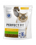 PERFECT FIT Sensitive 1+ 6x750 g kalkunirikas kuiv t&auml;istoit t&auml;iskasvanud kassidele