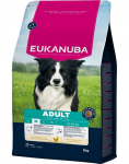 EUKANUBA Adult Medium Breeds Chicken 3 kg kuivtoit keskmise t&otilde;u koertele, rikkalik v&auml;rske kana