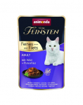 ANIMONDA Vom Feinsten Fines mit Filets Adult Jahindus ja kalkuni filee 85g m&auml;rg toit kassidele