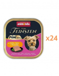 ANIMONDA Vom Feinsten Mini kana, hani ja peterselliga 24x100g m&auml;rg toit v&auml;ikeste t&otilde;ugude koertele