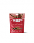 CARNILOVE Dog Jerky Turkey with Venision 100g maiused kalkuni ja metssiga t&auml;iskasvanud koertele