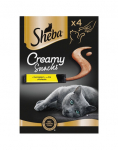 SHEBA Creamy Snacks kreemjas maius kassidele kanaga 4x12g