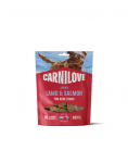 CARNILOVE Dog Jerky Lamb with Salmon 100g lambali ja l&otilde;hega maiused t&auml;iskasvanud koertele