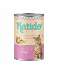 KATIDO Adult Cat Turkey and Tuna 6x400 g kalkun ja tuunikala l&otilde;he&otilde;liga kassidele