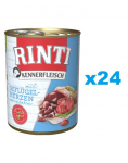 RINTI Kennerfleisch Poultry hearts kodulinnus&uuml;damedega 24 x 400 g