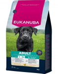 EUKANUBA Adult Large Breeds Chicken 3 kg kuivtoit suurtele koertele, rikkalik v&auml;rske kana