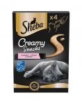SHEBA Creamy Snacks kreemjas maius kassidele l&otilde;hega 4x12g