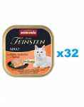 ANIMONDA Vom Feinsten Pate kana, l&otilde;he ja spinat 32x100g