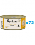 APPLAWS Cat Adult Mousse Chicken m&auml;rgtoit kassidele 72 &times; 70 g Kana-mousse