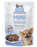 BRIT CARE Mini Adult Pouch Venison 24x85g ulukilihaga v&auml;ikestele t&otilde;ugudele