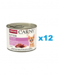 ANIMONDA Carny Kitten Baby Pat&eacute; 12x200 g pasteet kassipoegadele
