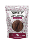 SIMPLY FROM NATURE Meat Strips Liharibad hirveliha ja kanepiga koertele 80 g