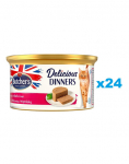 BUTCHER'S Classic Delicious Dinners maksaga ja veiselihaga pastett 24x85 g