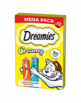 DREAMIES Creamy MEGA PACK t&auml;iendav s&ouml;&ouml;t kana ja l&otilde;hega 12x10 g
