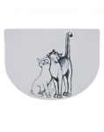 Trixie padėkliukas po dubenėliu Pussy Cat 40 X 30 cm pusiau apvalus