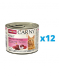 ANIMONDA Carny Adult rinkinys  Jautiena kalakutiena ir krevetės 12 x 200 g