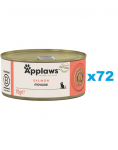 APPLAWS Cat Adult Salmon Mousse 72x70 g