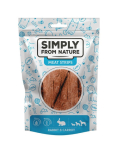 SIMPLY FROM NATURE Meat Strips Liharibad k&uuml;&uuml;liku ja porgandiga koertele 80 g