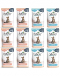 SCHESIR Kassitoidu komplekt &bdquo;Mix Smak&oacute;w&ldquo; 12x85 g (kana + tuunikala)