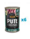 BELCANDO Super Premium kalkuni, riisi ja suvik&otilde;rvitsaga 6x400 g m&auml;rgtoit koertele
