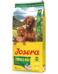 JOSERA Mother and Puppy Salmon with Rice 12,5kg kutsikatele, tiinetele ja imetavatele emastele + 2x900g toitu TASUTA