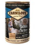 CARNILOVE Wild Meat Salmon & Turkey la&scaron;i&scaron;a ir kalakutiena 400 g