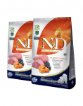 FARMINA N&D GF Pumpkin Lamb & Blueberry Puppy Medium & Maxi 24 kg (2 x 12 kg)
