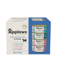 APPLAWS Cat Tin Multipack 12 x 70g Fish Collection kasside m&auml;rgtoit kalaga