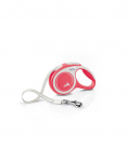 FLEXI New Comfort XS Tape 3 m punane automaatne jalutusrihm