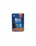 BRIT PREMIUM Pouch Salmon Sterilized 24x100g l&otilde;hega steriliseeritud kasside puhul