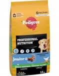 PEDIGREE Professional Nutrition Junior kanaliha ja k&ouml;&ouml;giviljadega, 2 x 12 kg, keskmise ja suure t&otilde;ugu kutsikatele