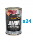 BELCANDO Super Premium Lambaliha, riis ja tomatid 24x400 g m&auml;rgtoit koertele