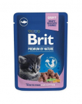 BRIT PREMIUM Pouch White Fish Kitten 24x100g koos valge kalaga kassipoegade jaoks