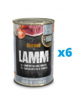 BELCANDO Super Premium Lambaliha, riis ja tomatid 6x400 g m&auml;rgtoit koertele