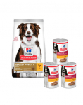 HILL'S Science Plan Canine Adult Healthy Mobility Medium Chicken 14 kg keskmise t&otilde;ugu koeratoit kana liigesetoetus + 3 purki TASUTA