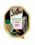 SHEBA Nature&rsquo;s Collection 22 x 85 g purk t&auml;isv&auml;&auml;rtuslikku m&auml;rgtoitu t&auml;iskasvanud kassidele &ndash; l&otilde;he t&uuml;kid hernestega kastmes