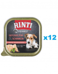 RINTI Feinest Poultry Pure&Ham salve linnuliha ja sink 12x150 g