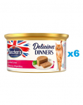 BUTCHER'S Classic Delicious Dinners konserv maksa ja veiselihaga kastmes 6 x 85 g